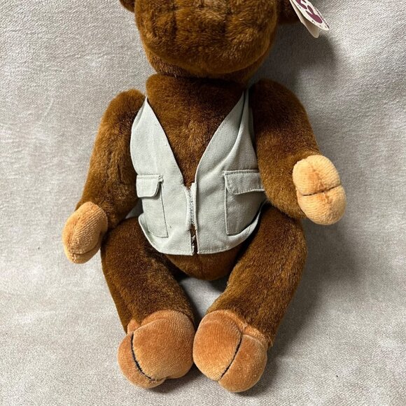 MONTGOMERY  Moose Plush Toy -Ty Attic Treasures Collection Plush 1993 16" - Picture 4 of 6